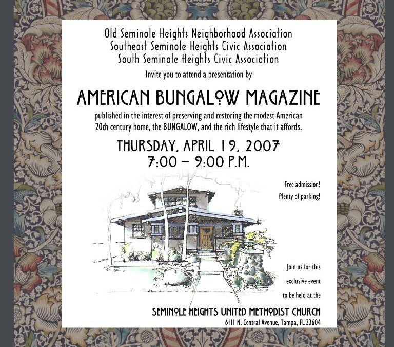 AMERICAN BUNGALOW MAGAZINE COMES TO CENTRAL FLORIDA