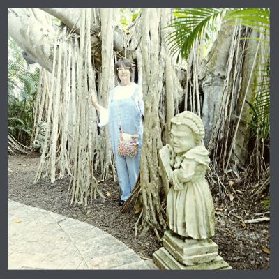 Ringling museum woman in the garden