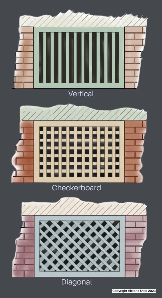 3 styles of bungalow foundation lattice