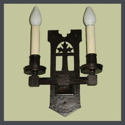 Antique Arts & Crafts lighting sconce