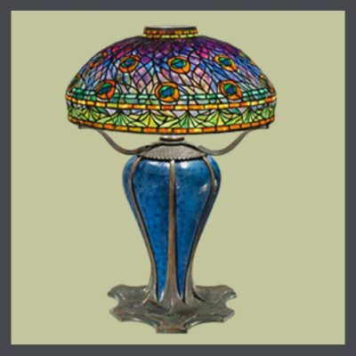 Antique arts & crafts lamp