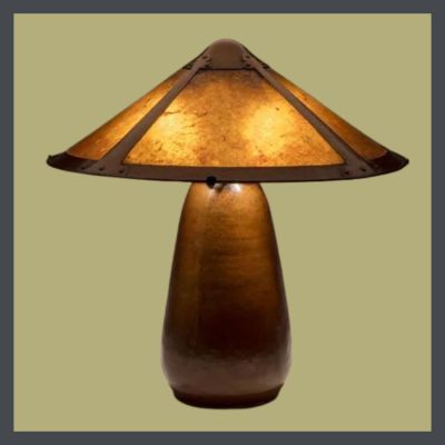 Arts & crafts lighting designer Van Erp lamp