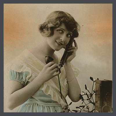 Woman talking on phone 1920's