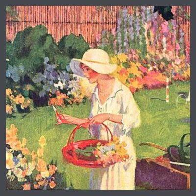 Woman in Craftsman Garden