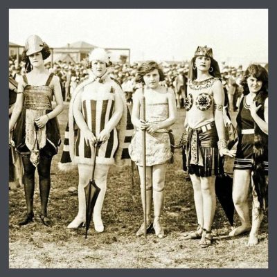 Women on beach beauty contest 1920's
